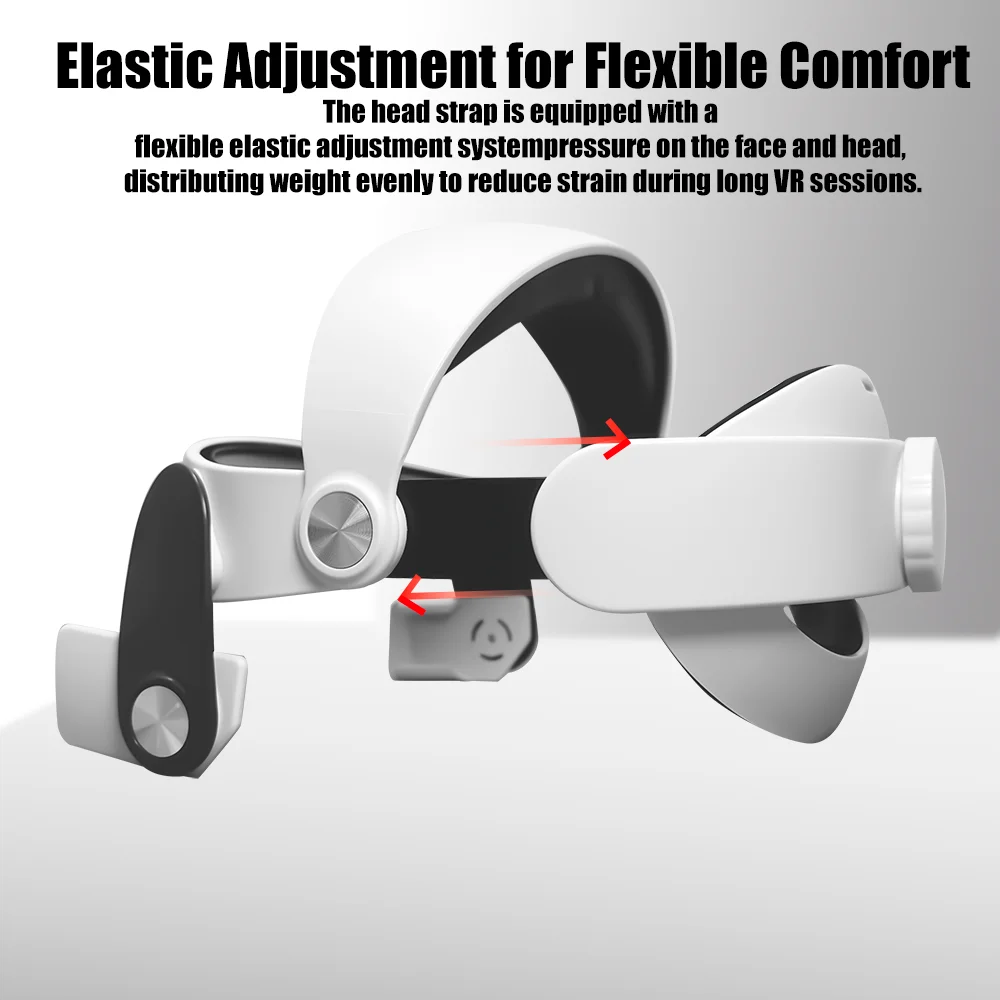 For Oculus Quest 2 VR Adjustable Halo elite Strap Comfortable Replacement Headband Ergonomic Design for Meta Quest 2 Accessory