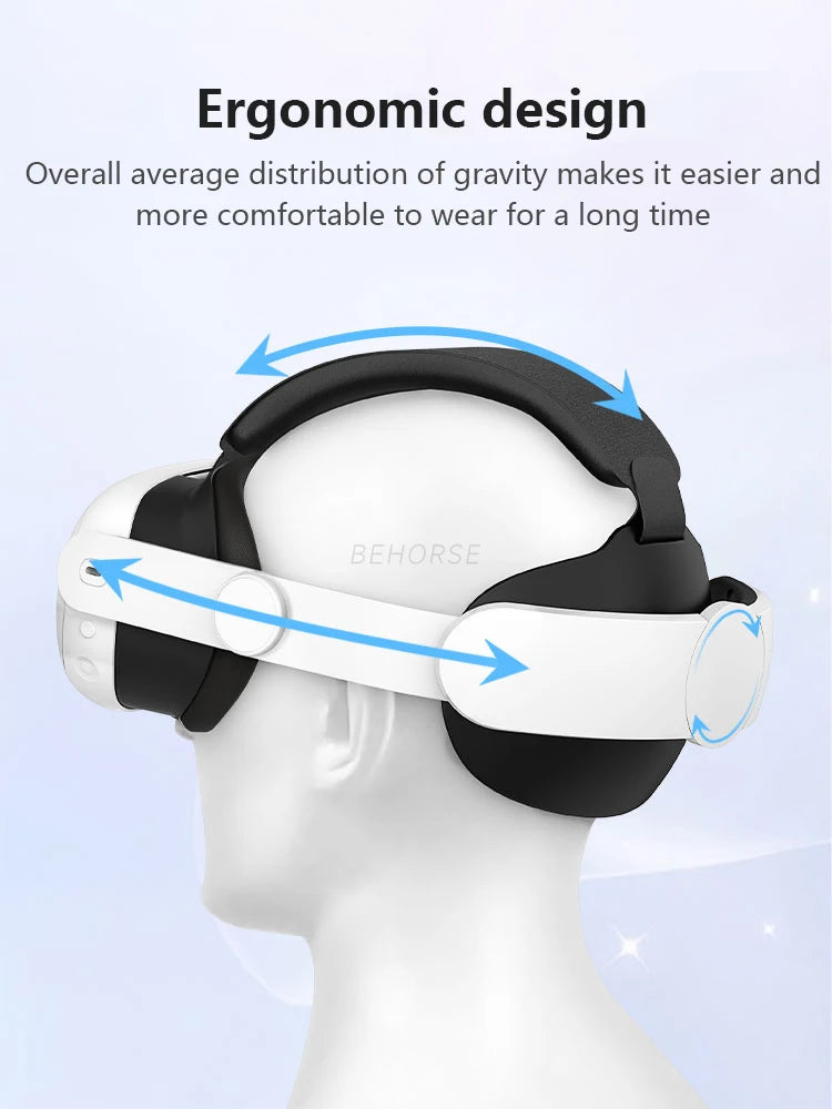 Adjustable Elite Head Strap for Quest 3/3S Comfortable to Wear for Meta Quest 3S/3 Headstrap Replacement VR Headset Accessories