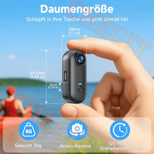 4K WiFi 1080P POV Magnetic Mini Action Camera Pocket Video Vlog Cam Helmet Motorcycle Bicycle Sports Holder Mount Recorder