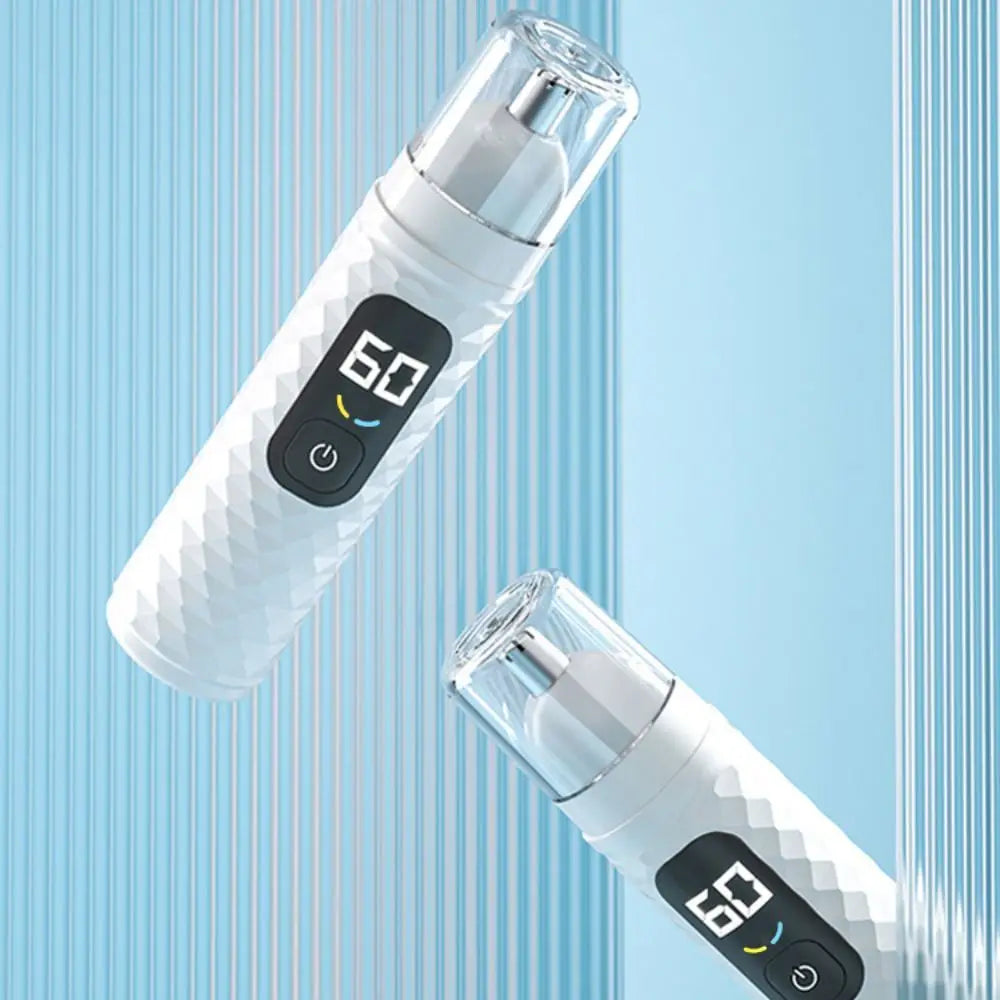 2 in 1 Electric Nose Hair Trimmer Digital Display Rechargeable Men's Electric Razor with Replaceable Head Fast Charging