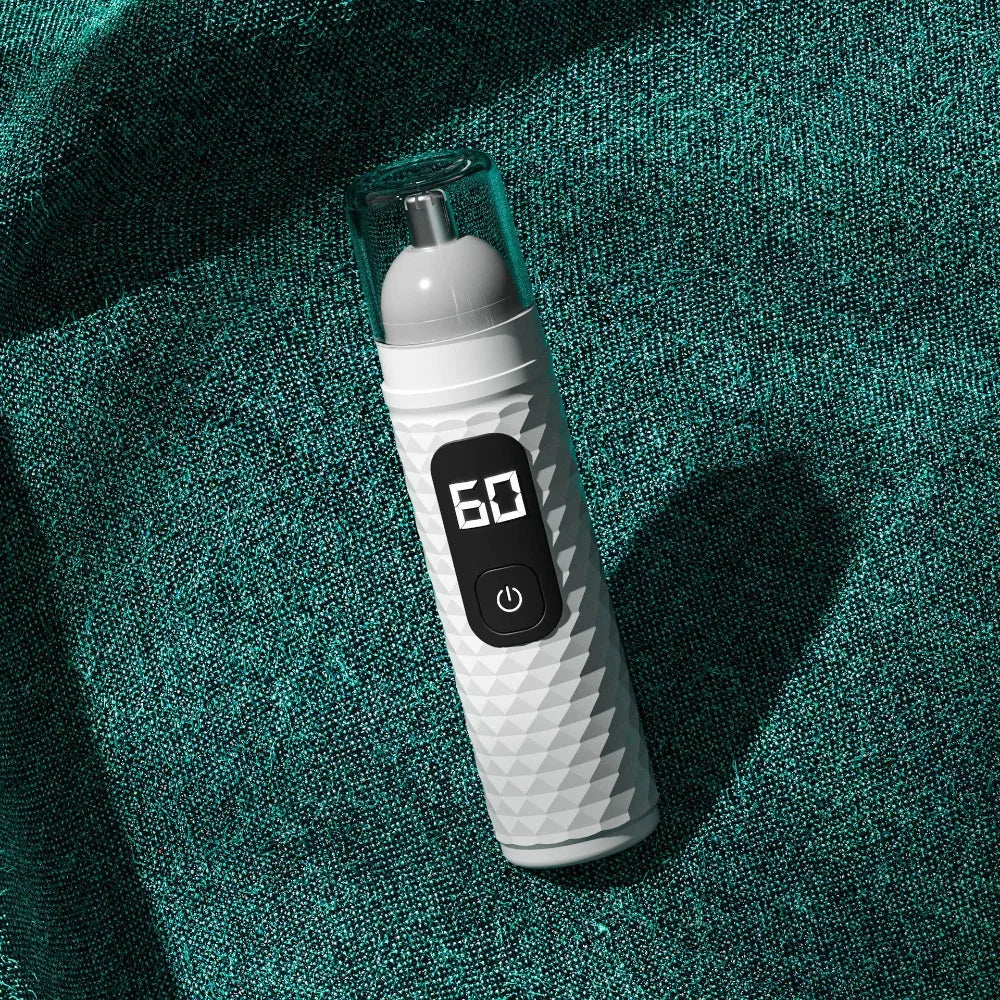 2 in 1 Electric Nose Hair Trimmer Digital Display Rechargeable Men's Electric Razor with Replaceable Head Fast Charging