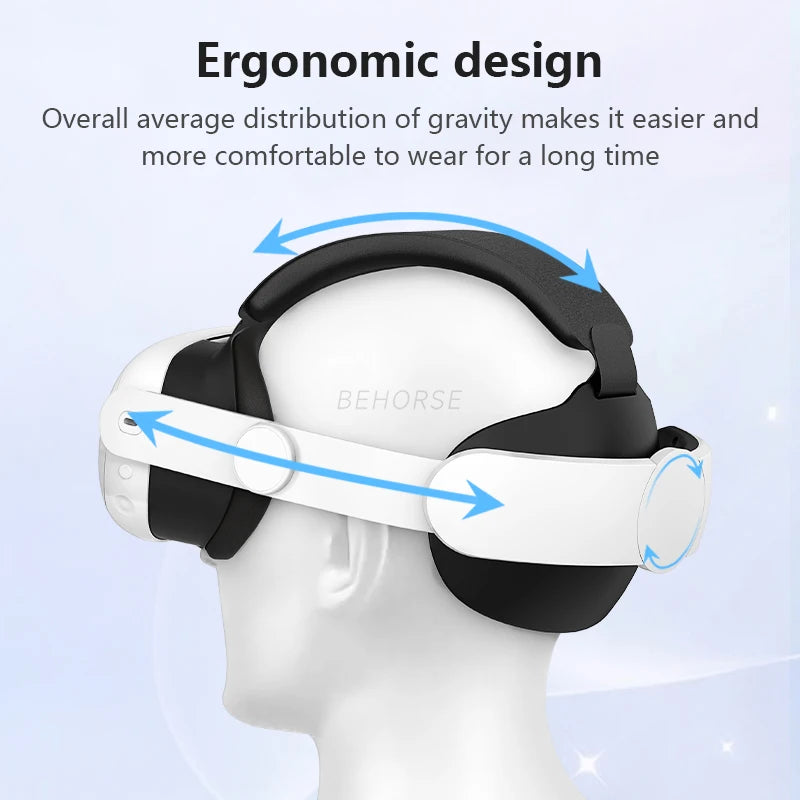 Adjustable Elite Head Strap for Quest 3/3S Comfortable to Wear for Meta Quest 3S/3 Headstrap Replacement VR Headset Accessories