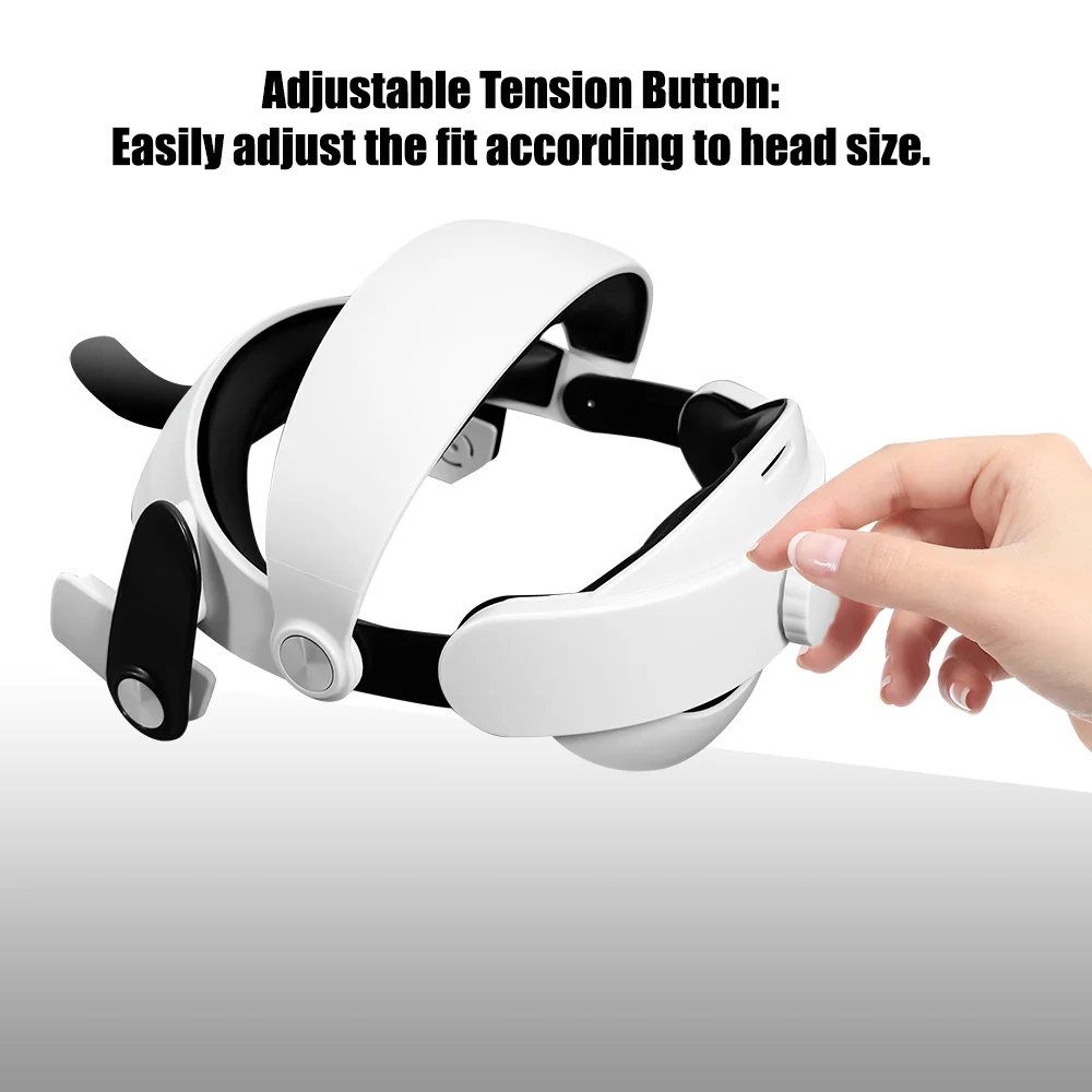 For Oculus Quest 2 VR Adjustable Halo elite Strap Comfortable Replacement Headband Ergonomic Design for Meta Quest 2 Accessory